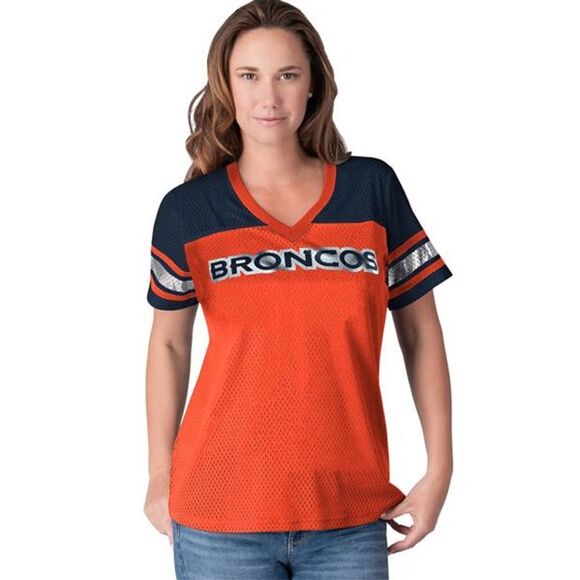 NFL Women's Mesh Short-Sleeve Shirt Broncos - Regular - Picture 2 of 4